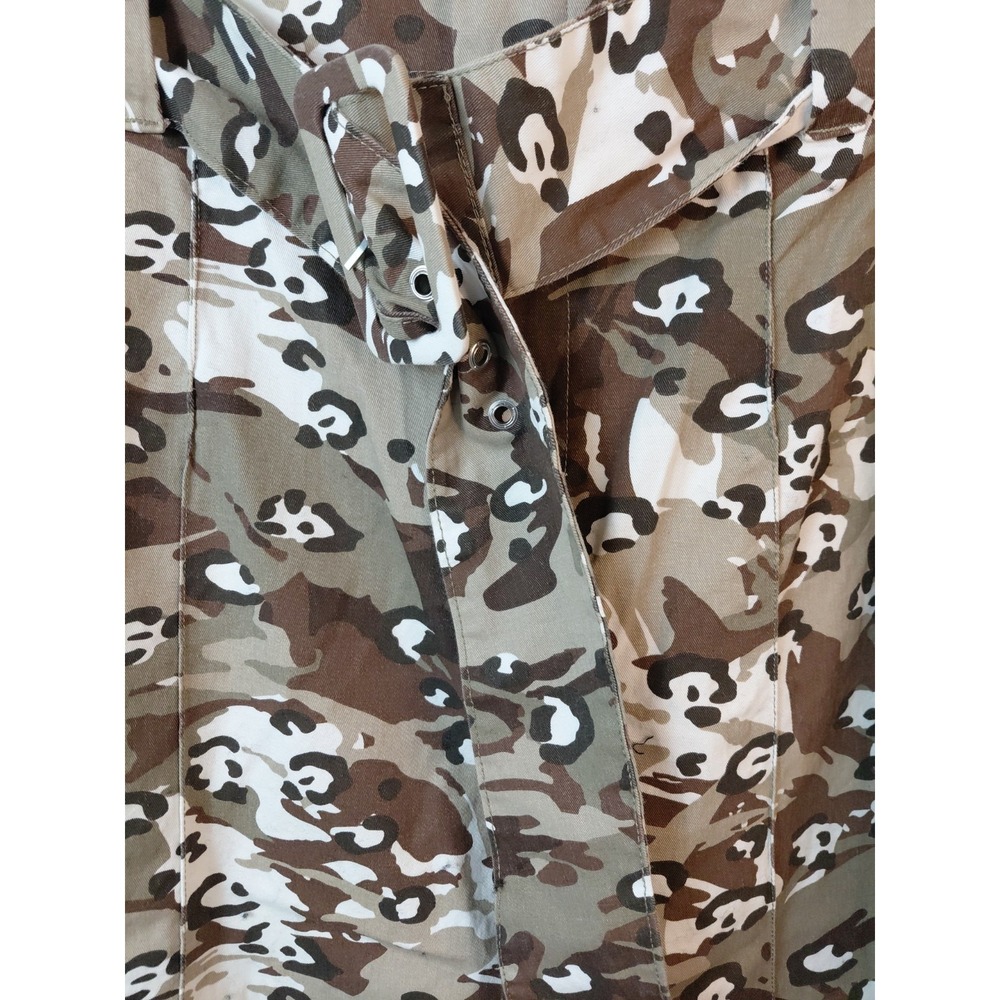 Y2K Asos Camo Pants Wide Streetwear Skater Size 14 Womens Military Utility - Picture 3 of 11